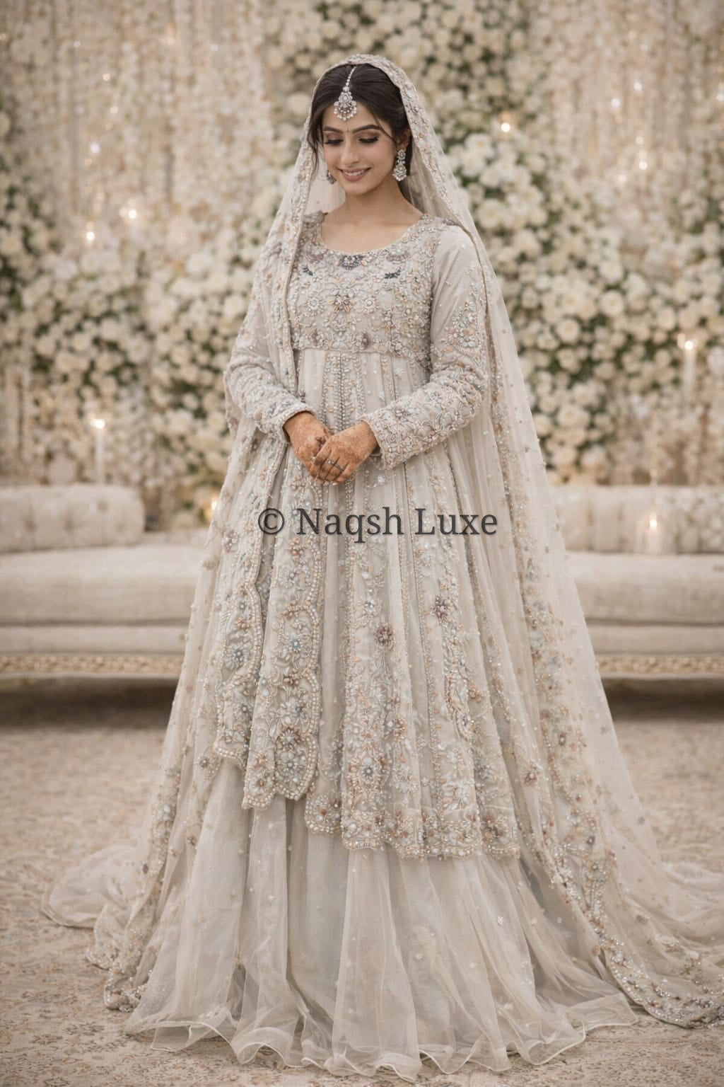 Majestic 3D flowers Dress