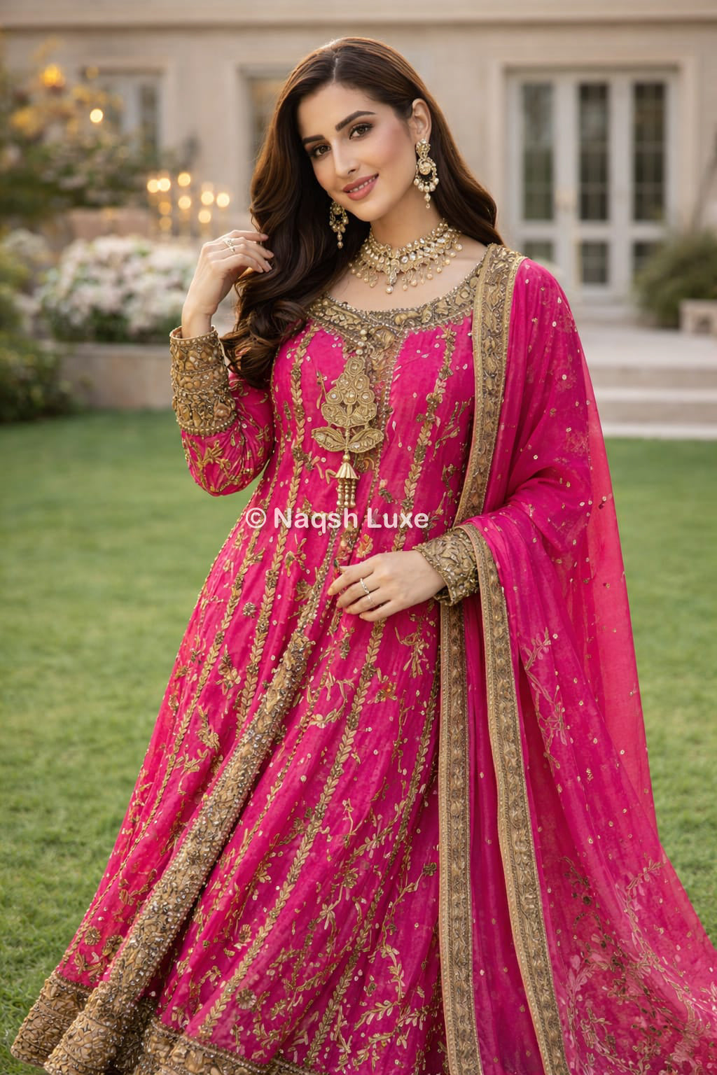 Hot Pink Angrakha