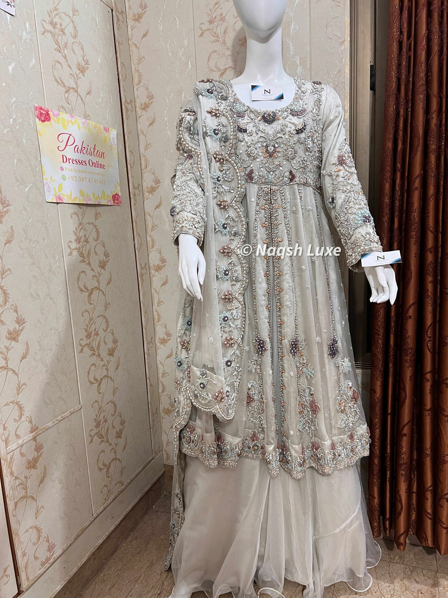 Majestic 3D flowers Dress