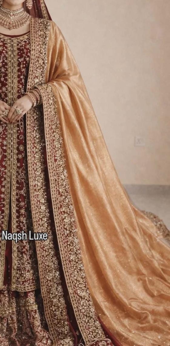 Custom Gold Bridal Dupatta