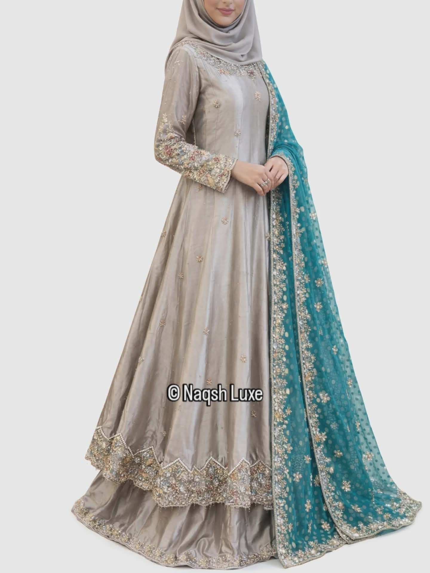 Zehraya Teal Whisper
