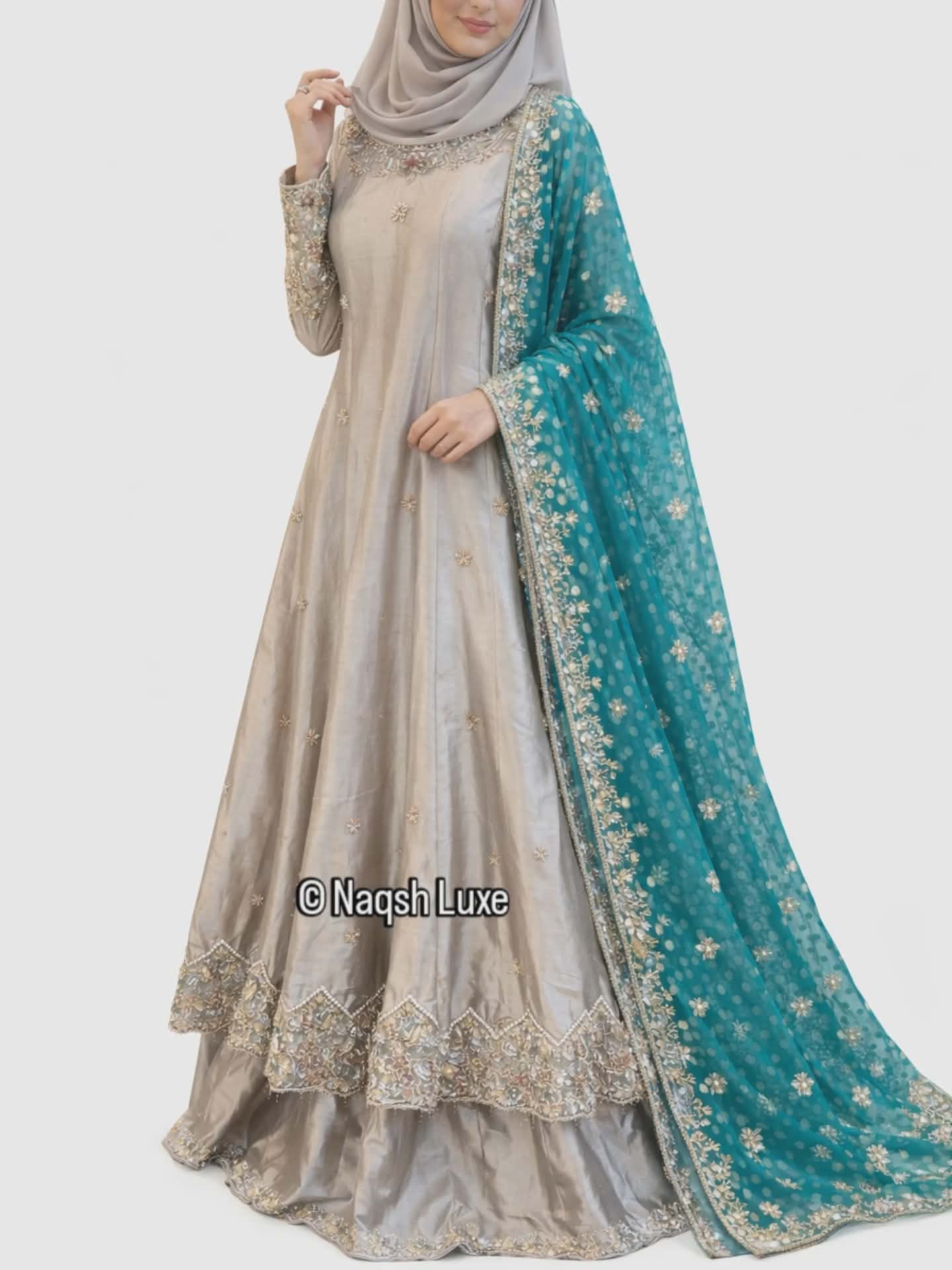 Zehraya Teal Whisper